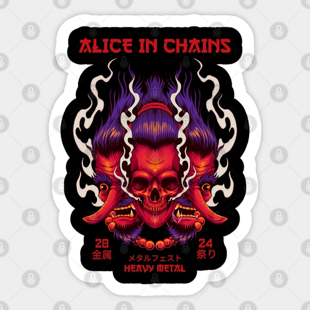 alice in chains Sticker by enigma e.o